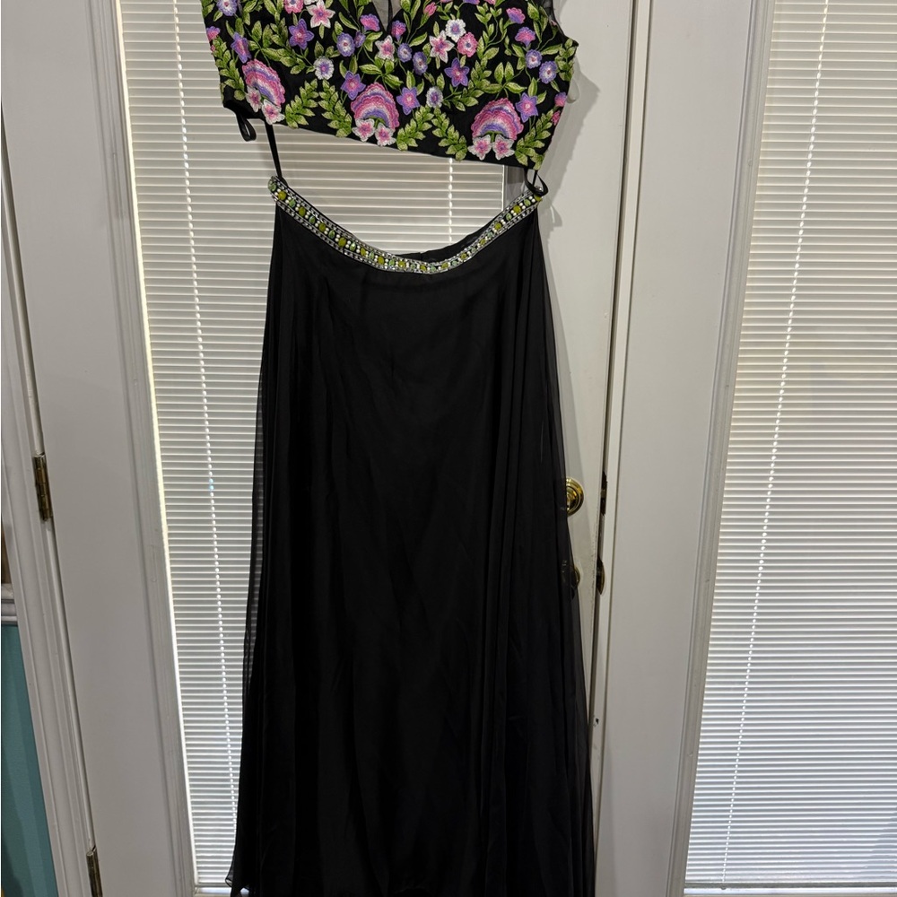 Two piece prom dress